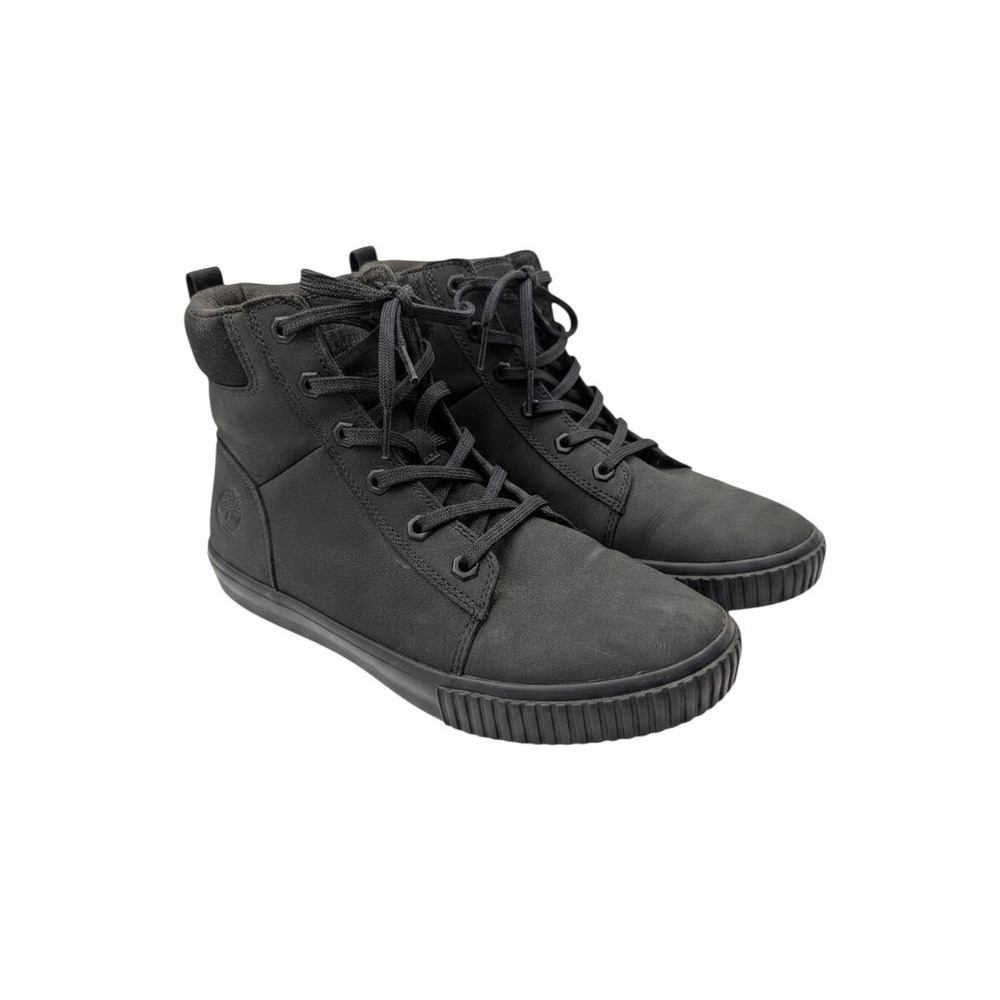 Timberland Skyla Bay High Top Sneakers Black Nubuck A2GFT - Size 7.5